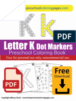Letter K Do A Dot Marker Preschool Coloring Pages Free Printable For Kids Alphabet ABC PDF Nursery Book-01