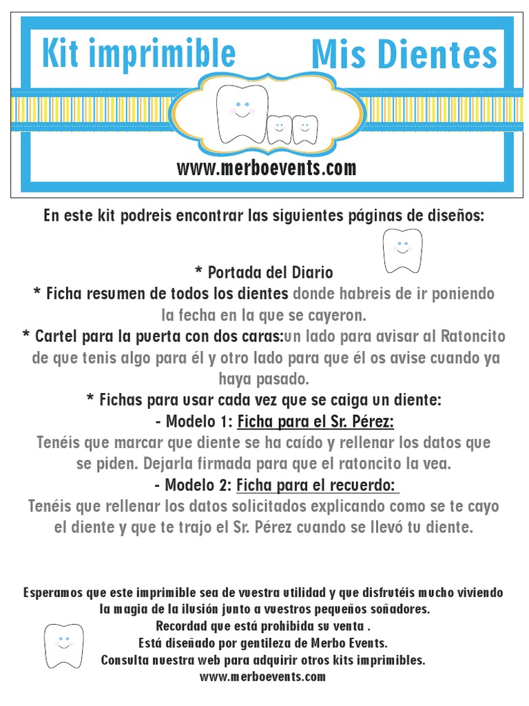 Kit Ratoncito Pérez Castellano Niños | PDF