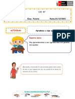 Ficha - Dia 3 - Tutoría - Miercoles 01 - 1er. Grado