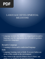 Language Developmental Milestone (Workshop Sped)