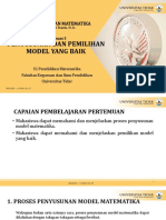 Pemodelan - Pertemuan 3 - Penyusunan Dan Pemilihan Model Yang Baik