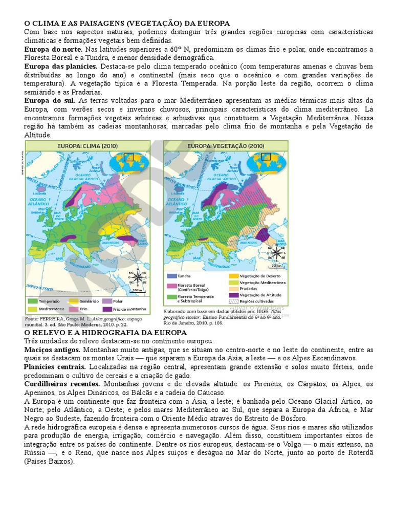 Resumo Prova 9 Ano 2trim | PDF | Europa | Revolução Industrial