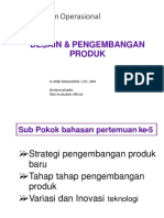 Desain Dan Pengembangan Produk