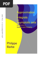 (Math PR - 0312132) Barbe P. - Approximation of Integrals Over Asymptotic Sets With Applications To Statistics and Probability (2003)