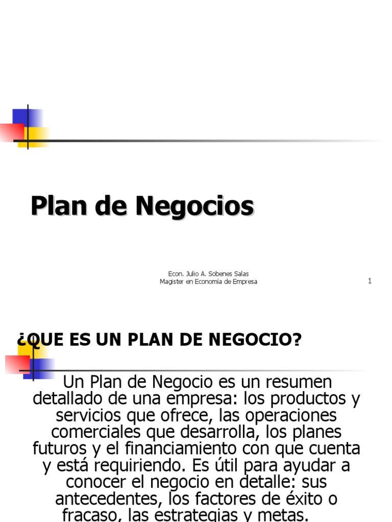 Guía Completa para un Plan de Negocios | PDF | Marketing | Producto ...