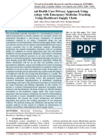 High Dimensional Health Care Privacy Approach Using Blockchain Technology With Emergency Medicine Tracking System Using Healthcare Supply Chain