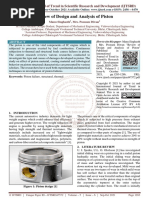 Review of Design and Analysis of Piston