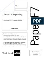Exam Kit - Hsacca Fr Financial Reporting - 2017 Mar Questions