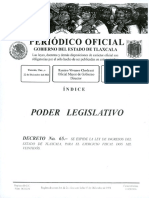 Ley de Ingresos Del Gobierno Del Estado de Tlaxcala 2022