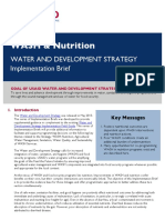 WASH & Nutrition: Water and Development Strategy Implementation Brief