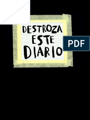 Destroza Este Diario, PDF, Lápiz