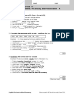 File Test 11 Grammar, Vocabulary, and Pronunciation A: Grammar 1 Complete The Sentences With The or - (No Article)