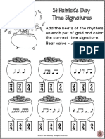 ST Patrick's Day Time Signatures