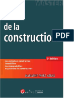 Droit de La Construction Les Contrats de Construction Immobili ReLes Responsabilit S Et Garanties Des Constructeurs