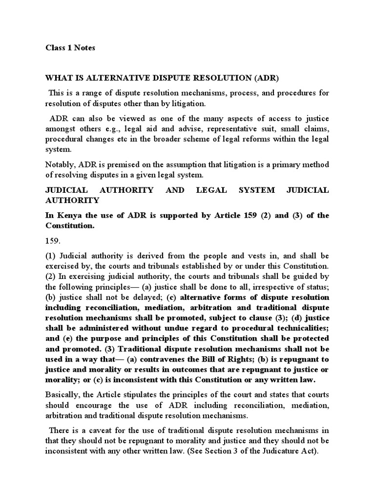 ADR Insights for Law Students | PDF | Alternative Dispute Resolution ...