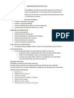 Administración de Proyectos