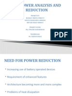 Dsp Power Analysis and Reduction