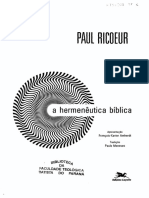 Paul Ricoeur - A Hermenêutica Bíblica