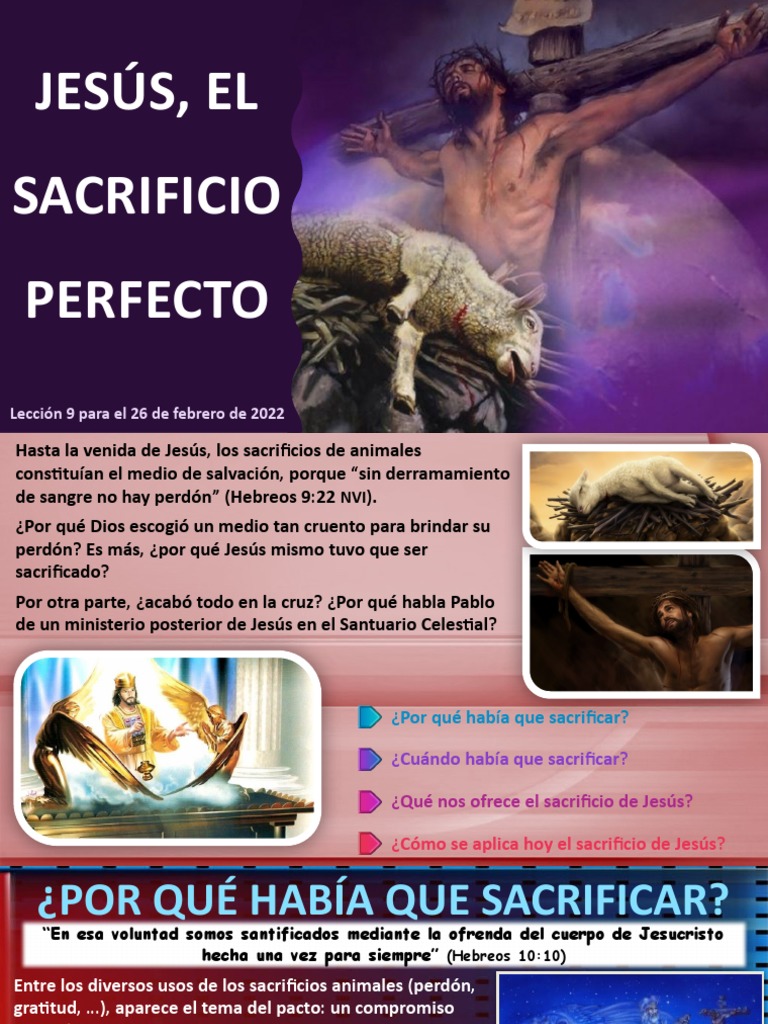 El Sacrificio Perfecto de Jesús | PDF | Jesús | Pecado