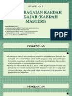 Kepelbagaian Kaedah Mengajar (Kaedah Masteri)