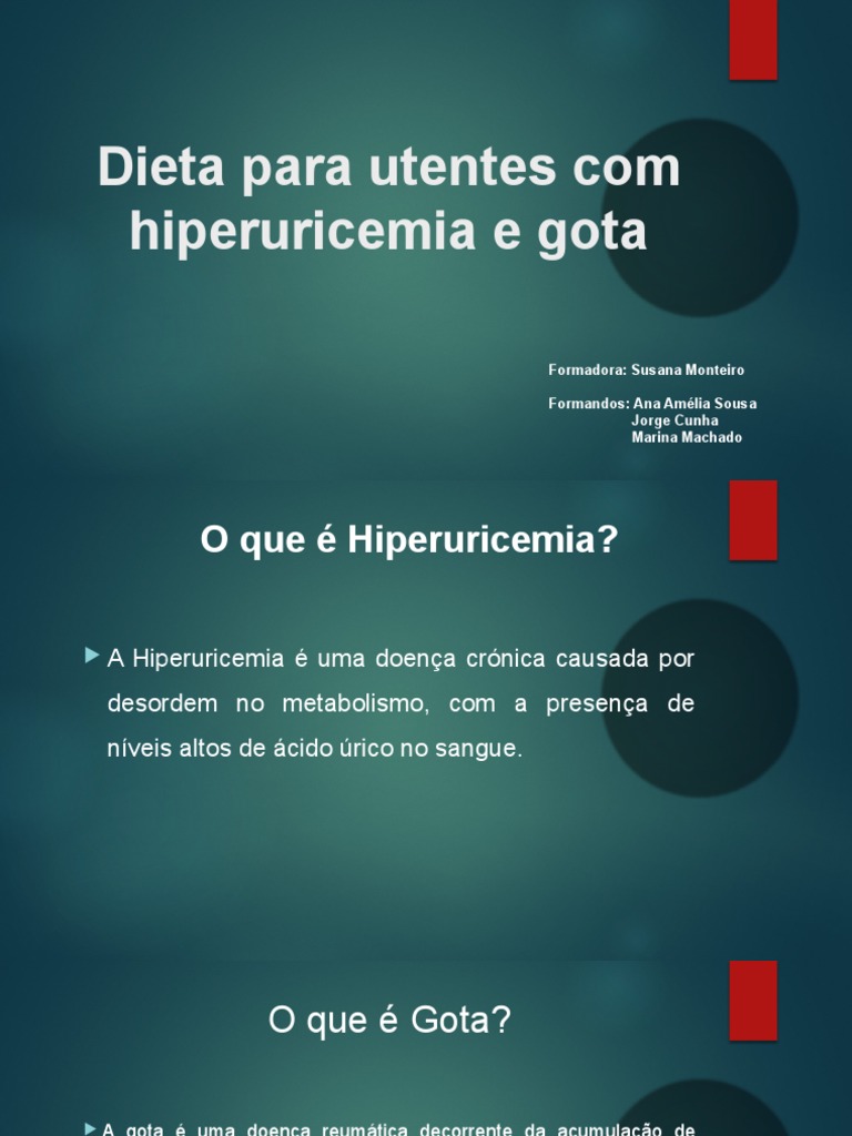 Dieta para Hiperuricemia e Gota | PDF | Gota | Especialidades médicas