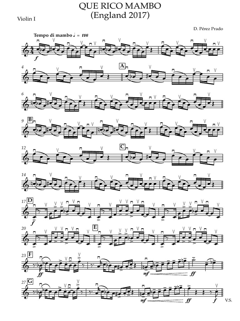 Mambo Parts | PDF