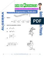 Reducir expresiones algebraicas y aplicar propiedades