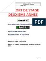 Rapport de Stage 2015-2016