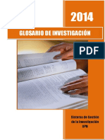 Glosario de Investigacion