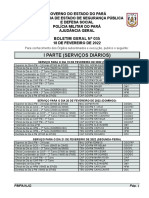 BG N 035 - de 18 FEVEREIRO 2022