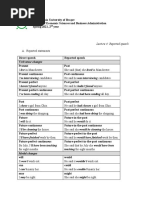 Lecture 4. Reported Speech