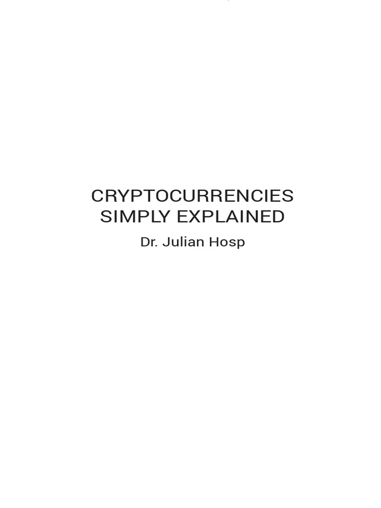 Cryptocurrencies Simply Explained - 2019 - CORRECTED | PDF | Money | Gold