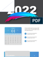 Slides Powerpoint Calendários 2022