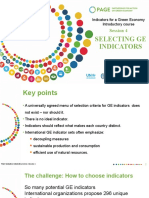 Selecting Ge Indicators