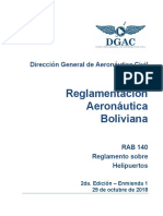 Bolivia Rab Reglas Aeronauticas Sobre Creacion de Helipuertos Oaci