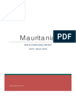 Mauritania: Risk & Compliance Report DATE: March 2018