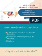 Minicurso Gramática Da Libras - Aula 1