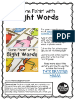 Sight Words: Gone Fishin' With