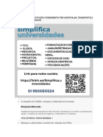 CAPACITAÇÃO FAVENI - DOM ALBERTO - Avaliação de Capacitação Atendimento Pré Hospitalar