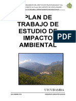 Plan de Trabajo de Estudio de Impacto Ambiental