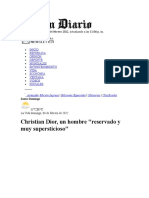 Christian Dior, Un Hombre "Reservado y Muy Supersticioso":, Actualizado A Las