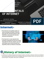 Fundamentals of Internet by Anuj Rana, M.SC Mass Comm 2nd, Roll No - 17