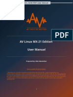 AV Linux MX-21 Edition User Manual Guide