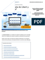 Escala de Likert Qué y Cómo Utilizar