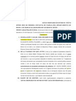 Demanda de Divorcio Por Causal Determinada Fermina Diaz