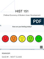 HIST 151: Political Economy of Modern Asian Development