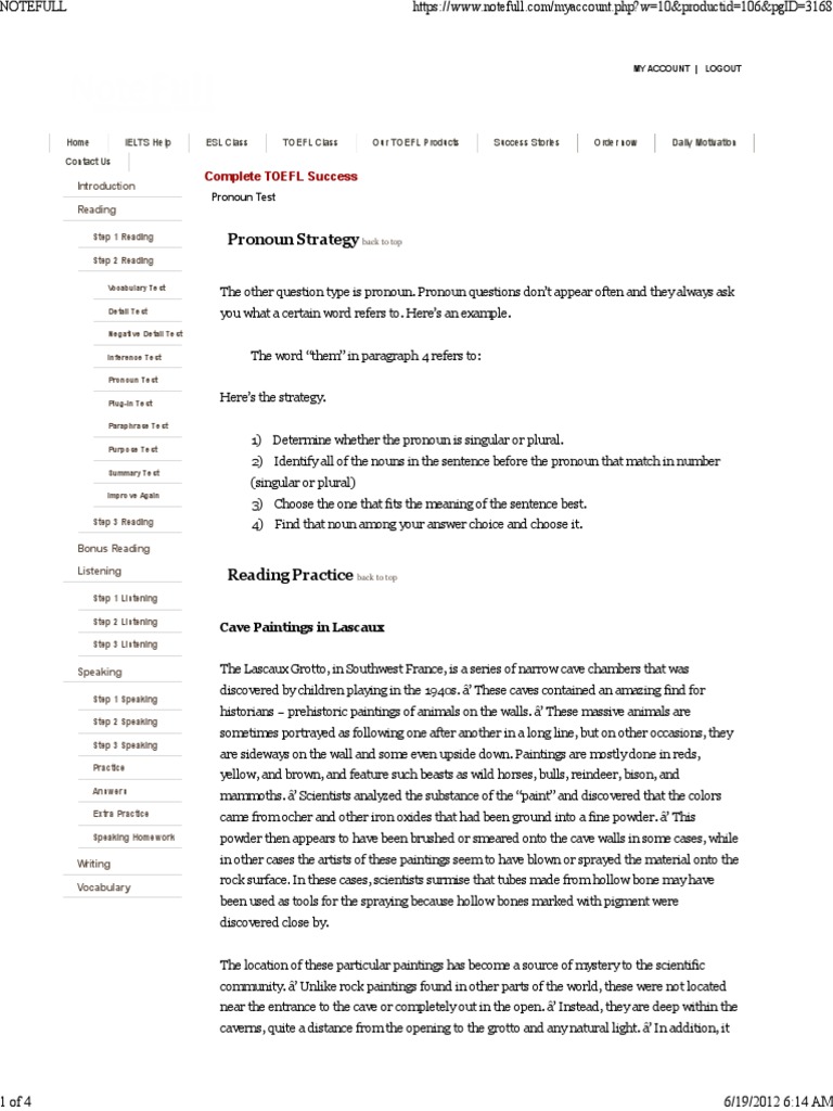 Pronoun Test | PDF | Plural | Paintings