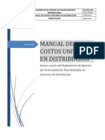 Manual de Costos Unitarios en Dist 27 Abril 2021