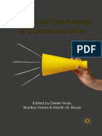 The Social Psychology of Communication 2011