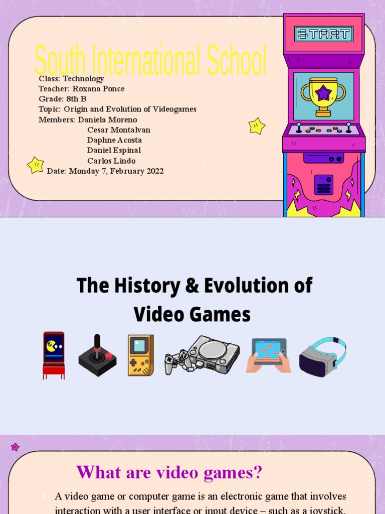 Evolution of Video Games and Consoles | PDF | Video Games | Video Game ...
